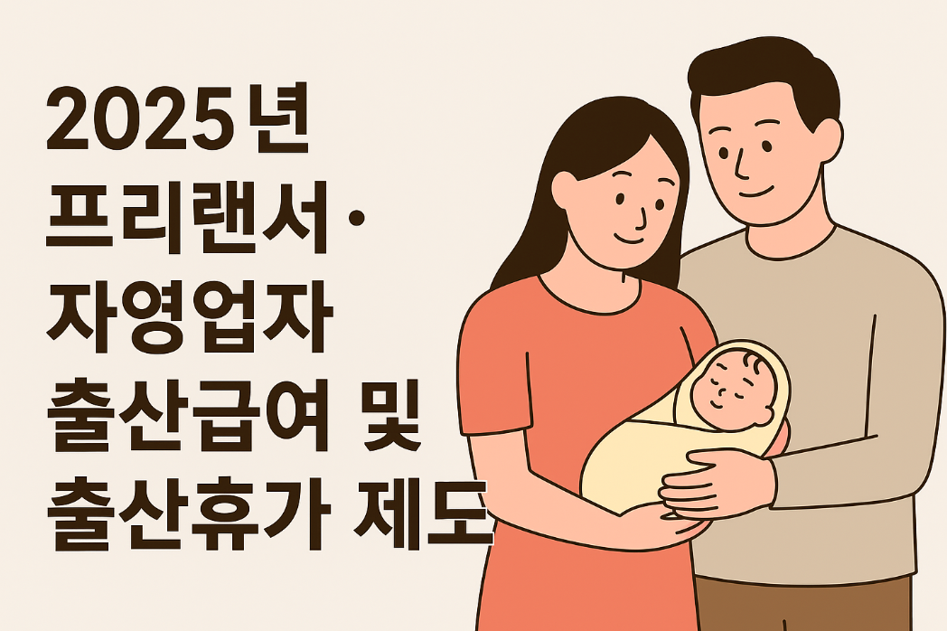 2025년 프리랜서 출산시 출산 급여 방법 금액 , 출산급여 받는 방법